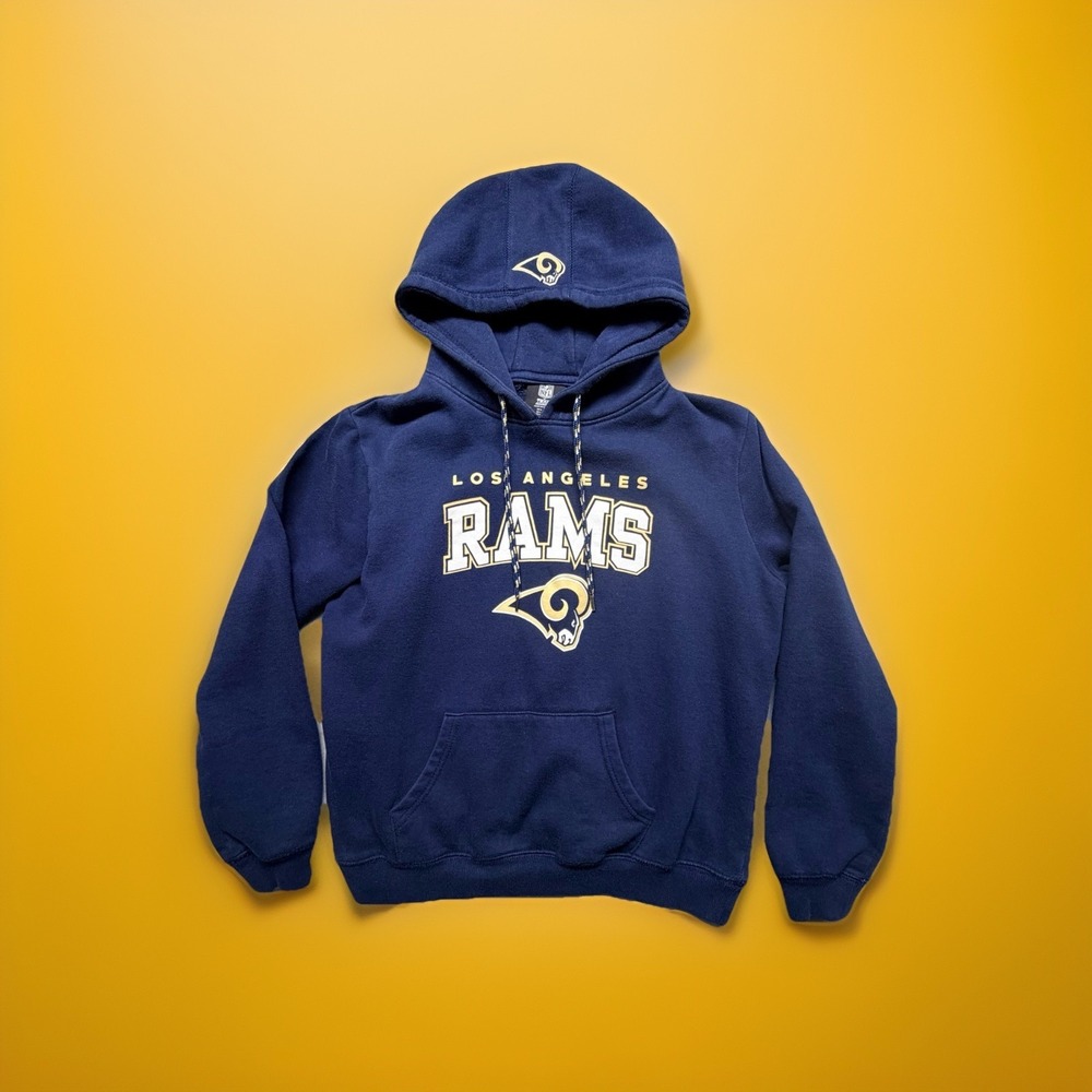Los Angeles Rams Hoodie NFL Team Apparel Navy Pullover Sweatshirt Adult Large